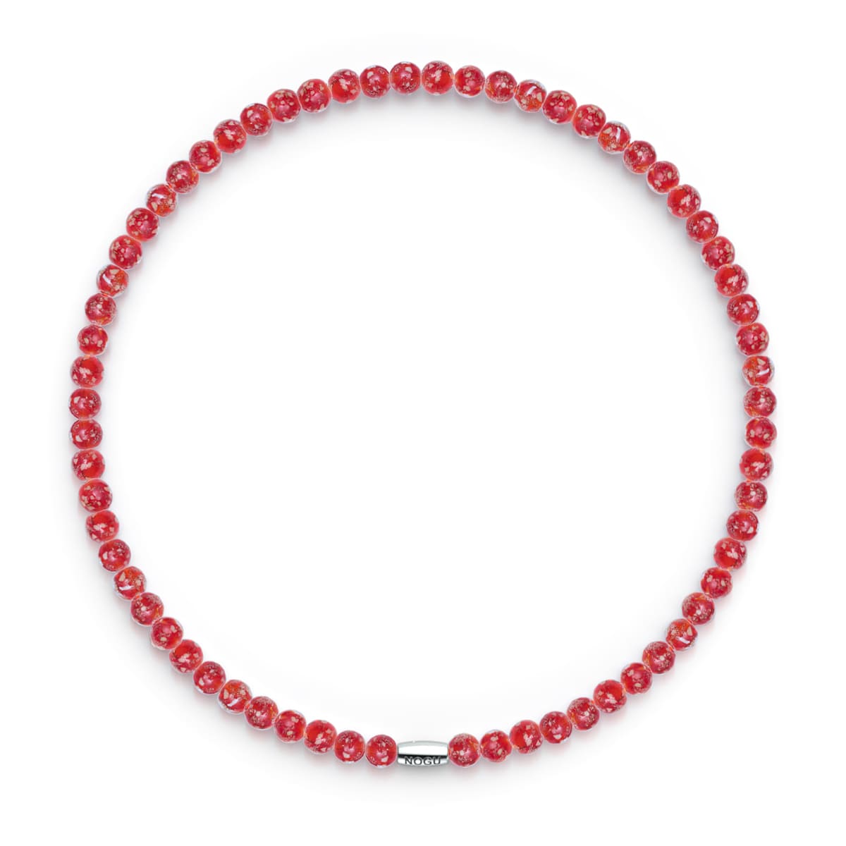 Rubis | Argent sterling .925 | Enveloppe de verre luciole